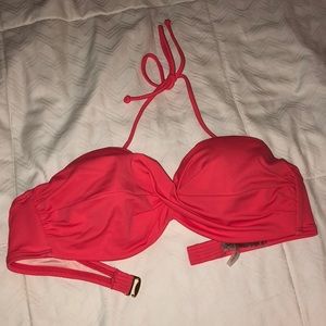 VICTORIAS SECRET Coral bikini padded top
